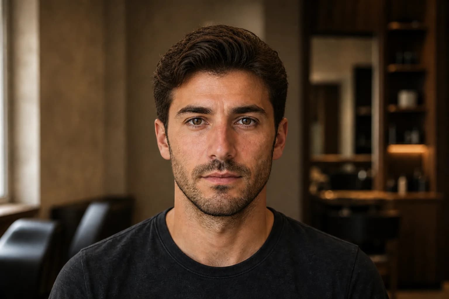 Le même homme italien avec taper bas et dessus texturé
