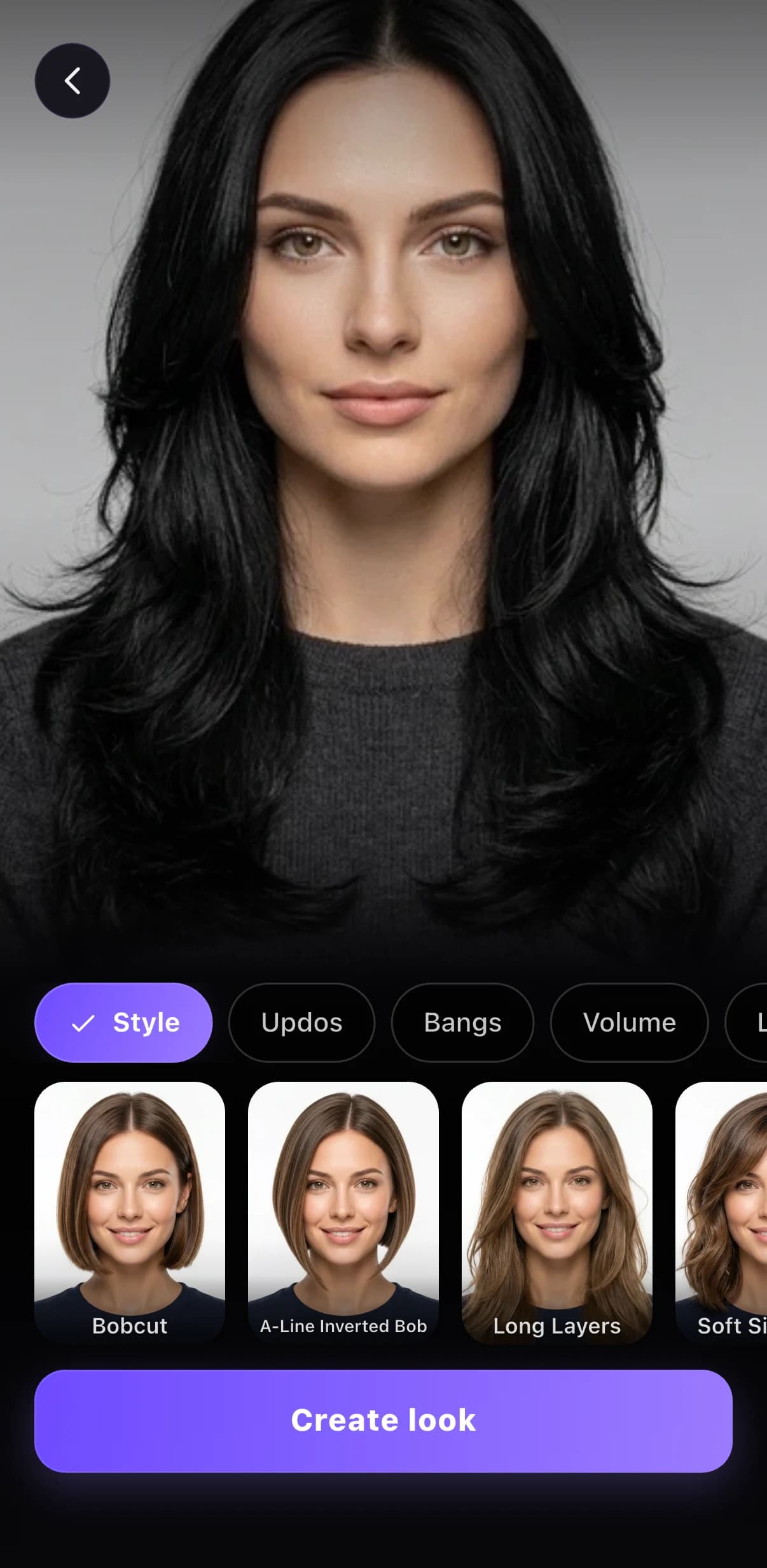 หน้า Hair Muse สำหรับเลือกและลองทรงผมเสมือน